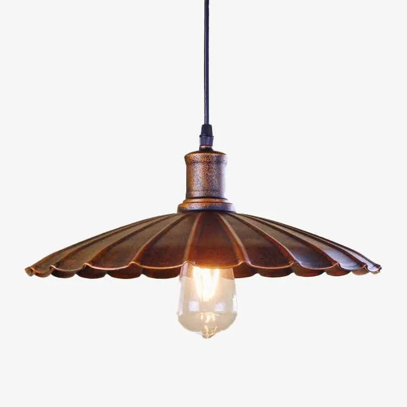 Suspension industrielle LED cuivrée Loft