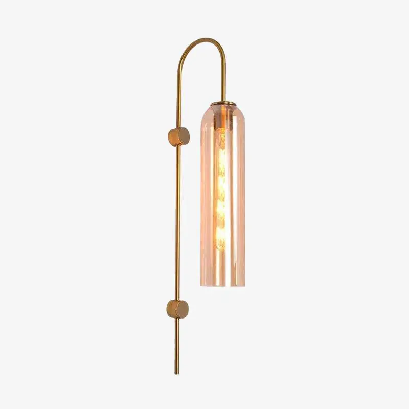 Applique murale design LED : Abat-jour en verre coloré