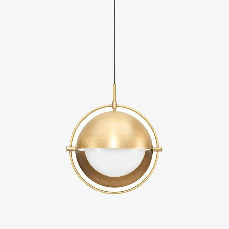 Suspension à LED Dorée \\"Golden Ball\\"
