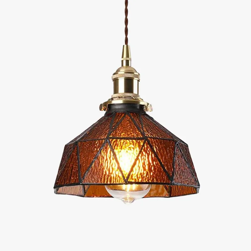 Suspension design à LED Loft avec abat-jour coloré en verre