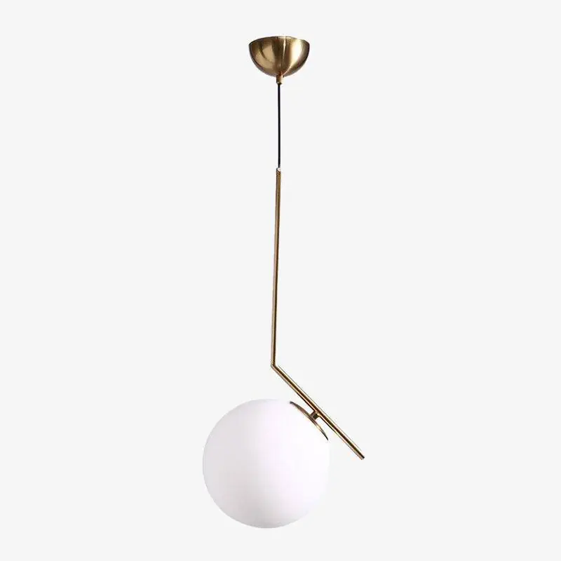 Suspension LED Italia dorée en verre