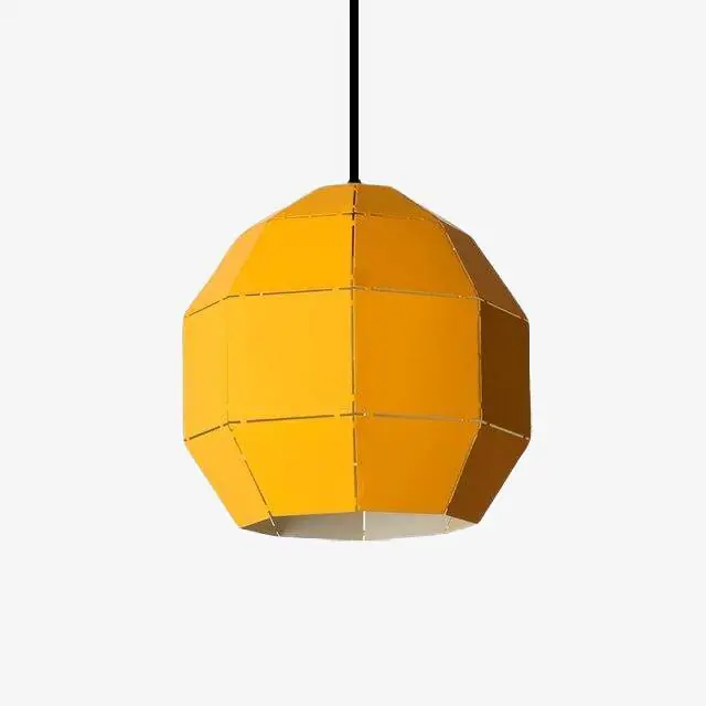 Luminaire suspendu LED scandinave en métal coloré