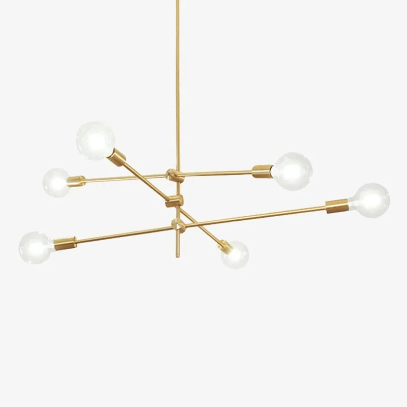 Lustre LED \\"Golden Tube\\" Loft