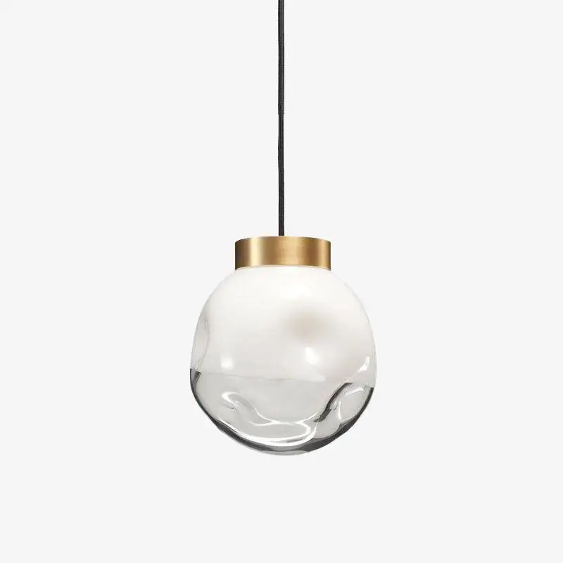 Suspension LED en verre doré « Hang Luxe »