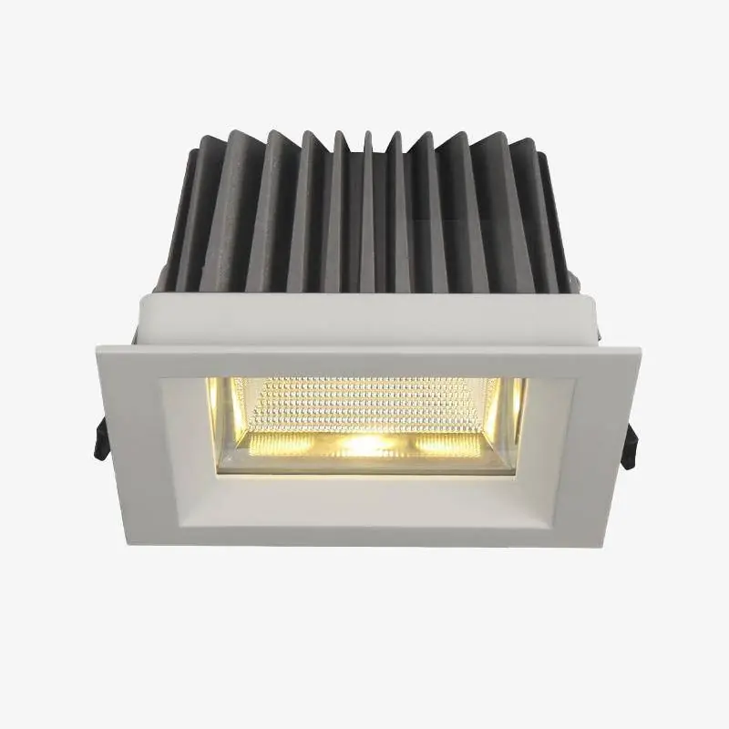 Luminaire LED Carré Blanc Geométrique