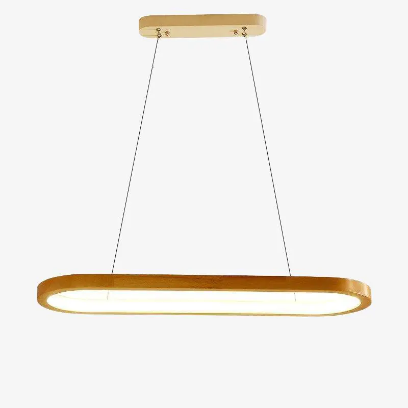 Lustre LED design avec anneau en bois LightWood