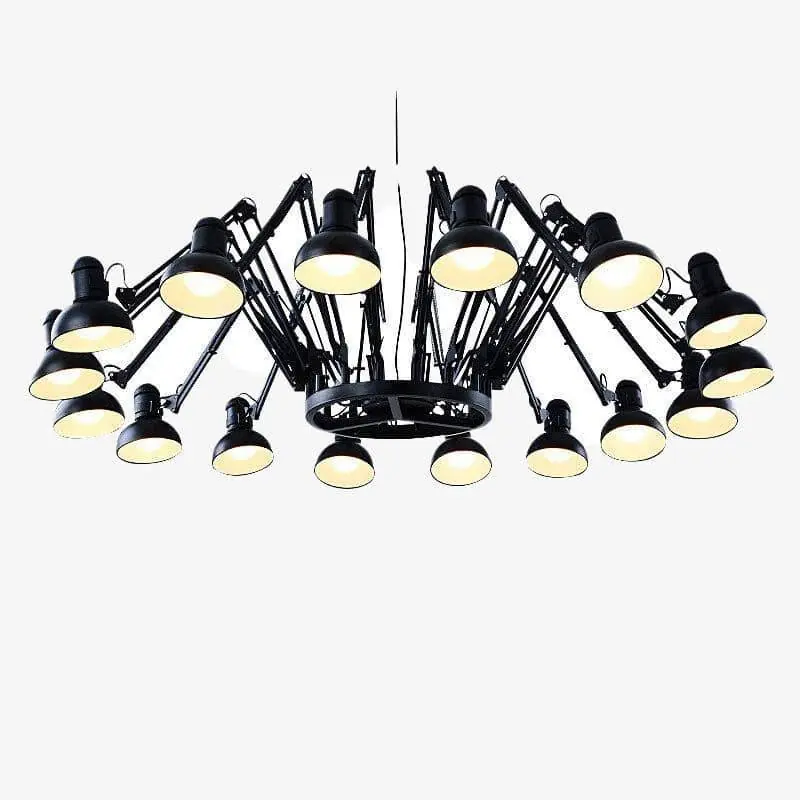 Lustre LED Spider métal design industrielle