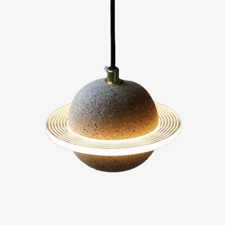 Suspension LED Creative en ciment coloré