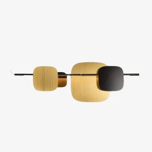 Applique murale LED carrés arrondis en métal - Modèle Loft