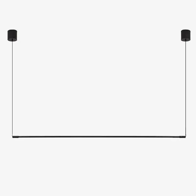 Suspension design LED en tube métal noir - Loft Light