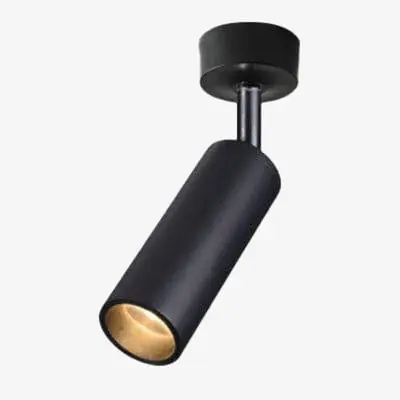 Spot LED cylindre en aluminium Rail - Style Moderne