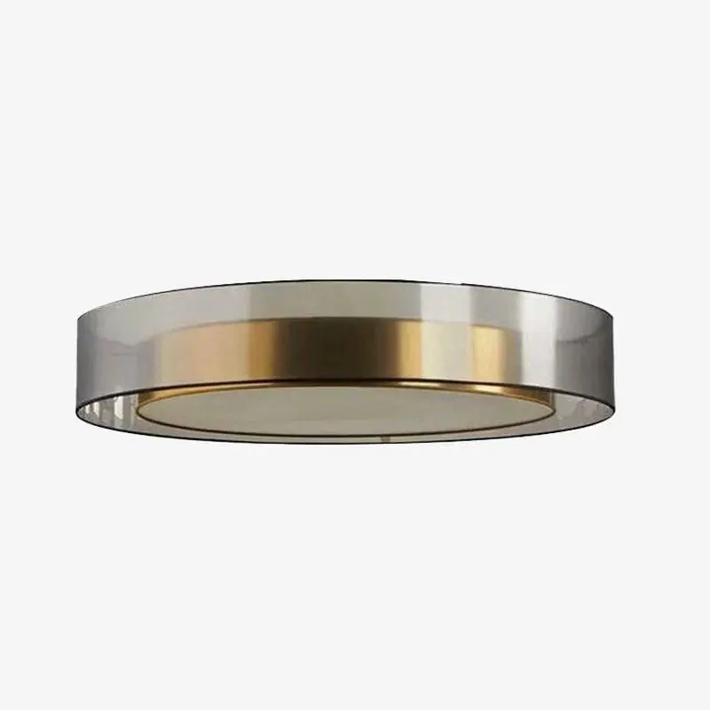 Plafonnier Loft doré LED Design