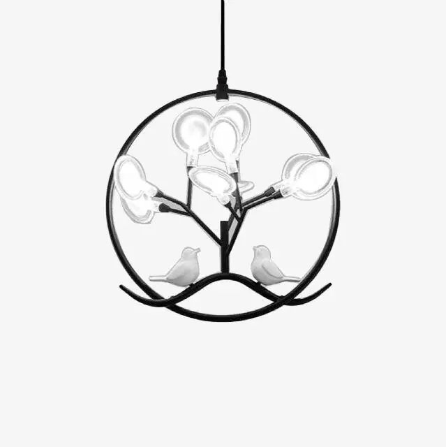 Suspension LED Luxe en branches dorées