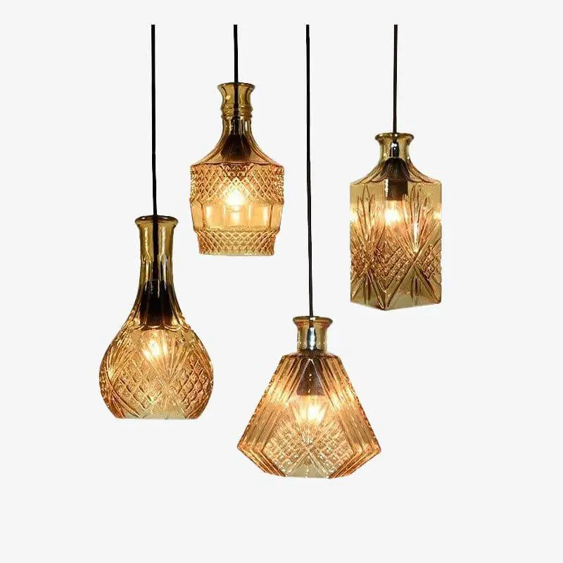 Suspension LED Cognac Vintage.