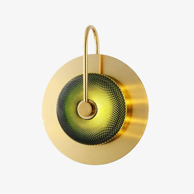 Lampe murale LED design en métal doré - Golden Glow