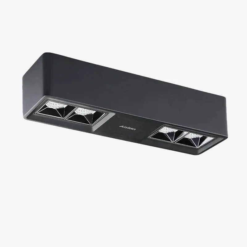 Lampe LED design rectangle en métal