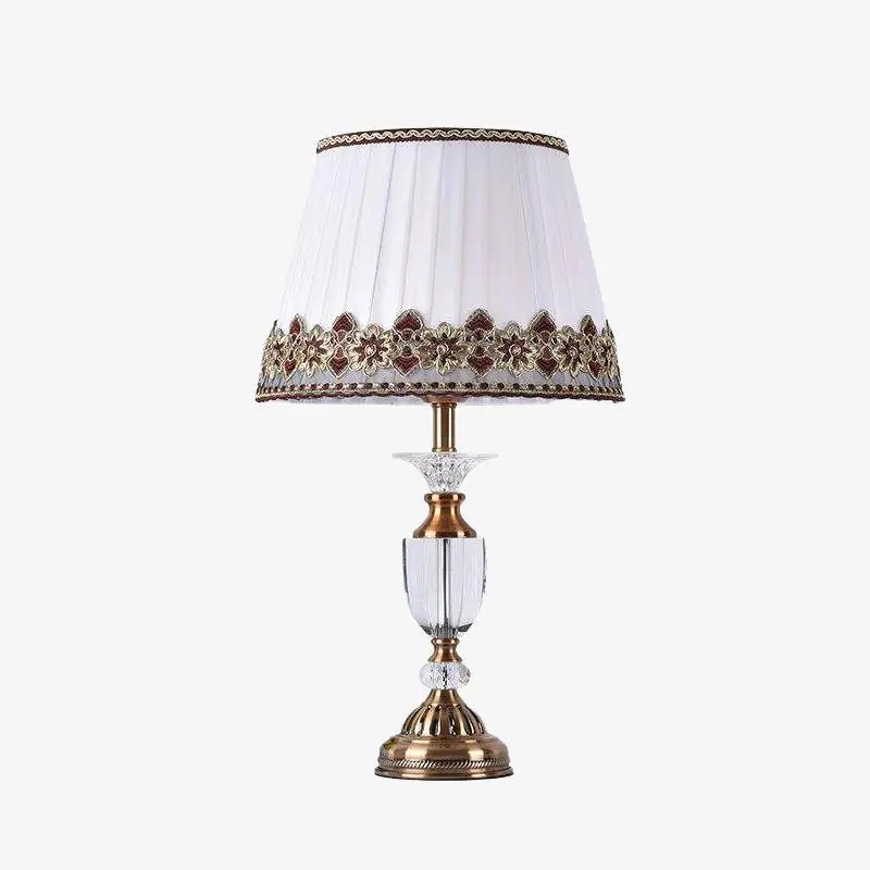 Lampe de table LED rétro en verre cristal