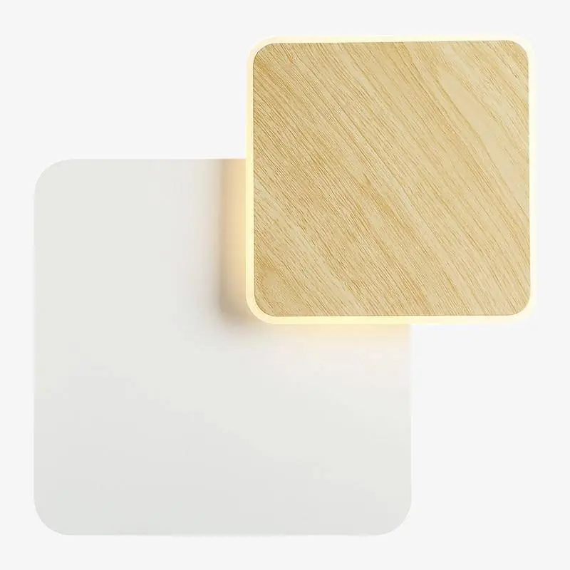 Applique murale LED bois et métal modernes