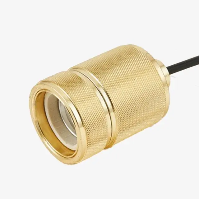 Suspension LED cylindre doré - Luxoria