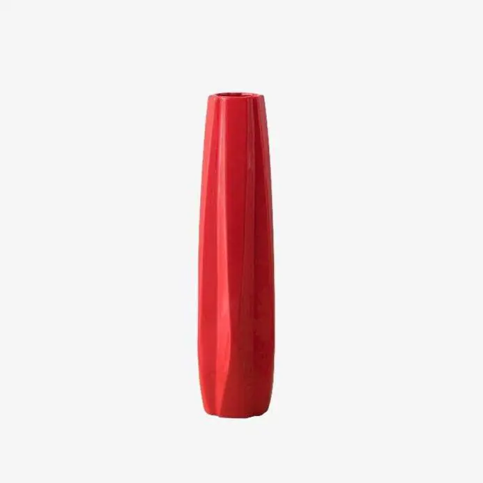Vase géométrique en céramique colorée