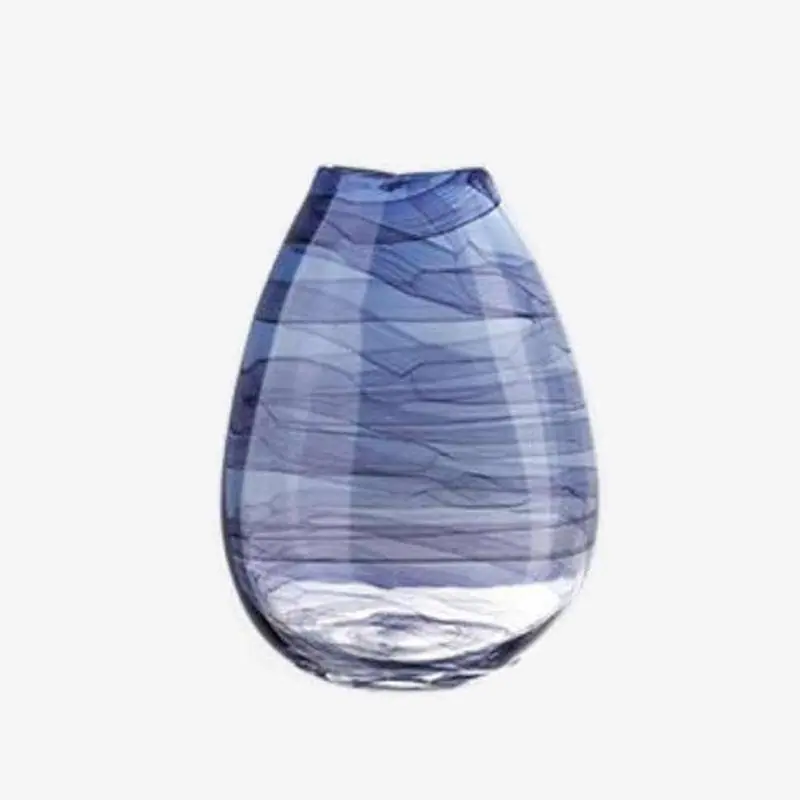Vase design Violet en verre - Abstraction Chic