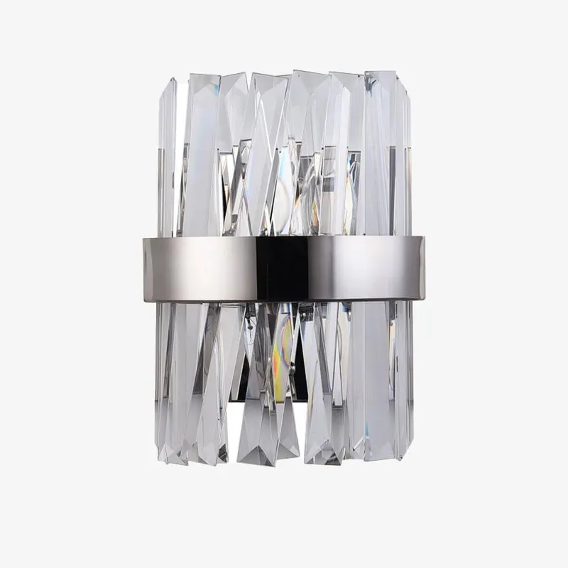 Applique murale Luxury LED en métal et cristal.