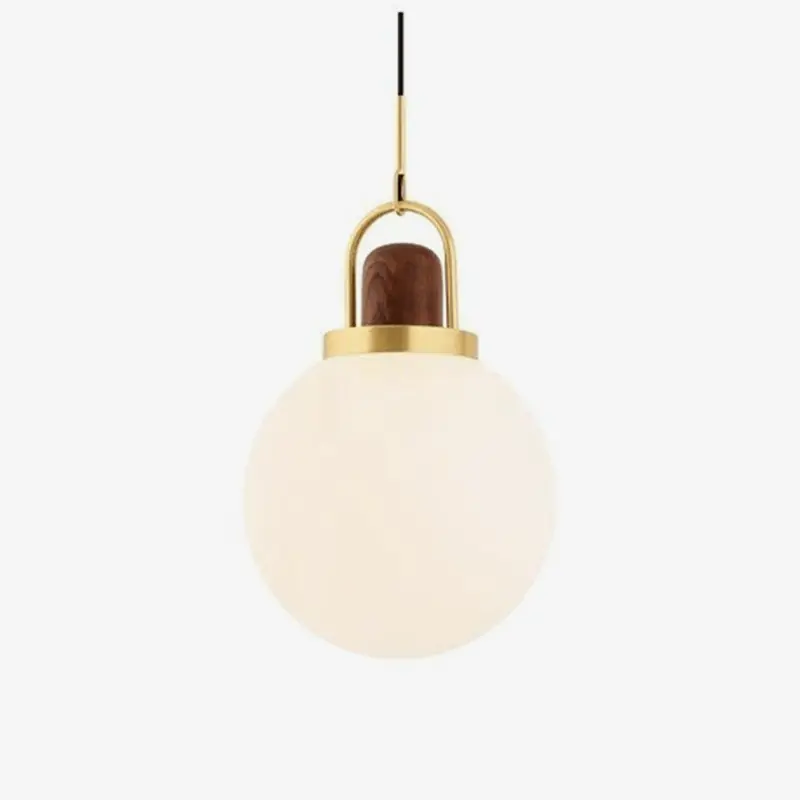 Suspension LED Luxe en Verre et Métal Doré