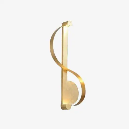Applique murale LED dorée Moma design