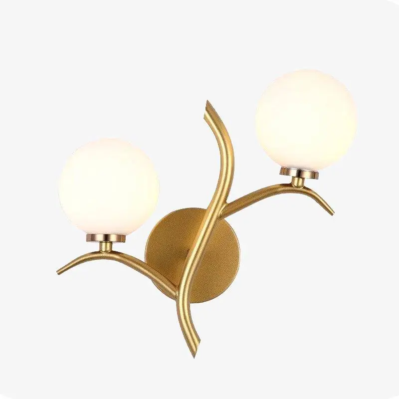 Applique murale LED dorée Luxury