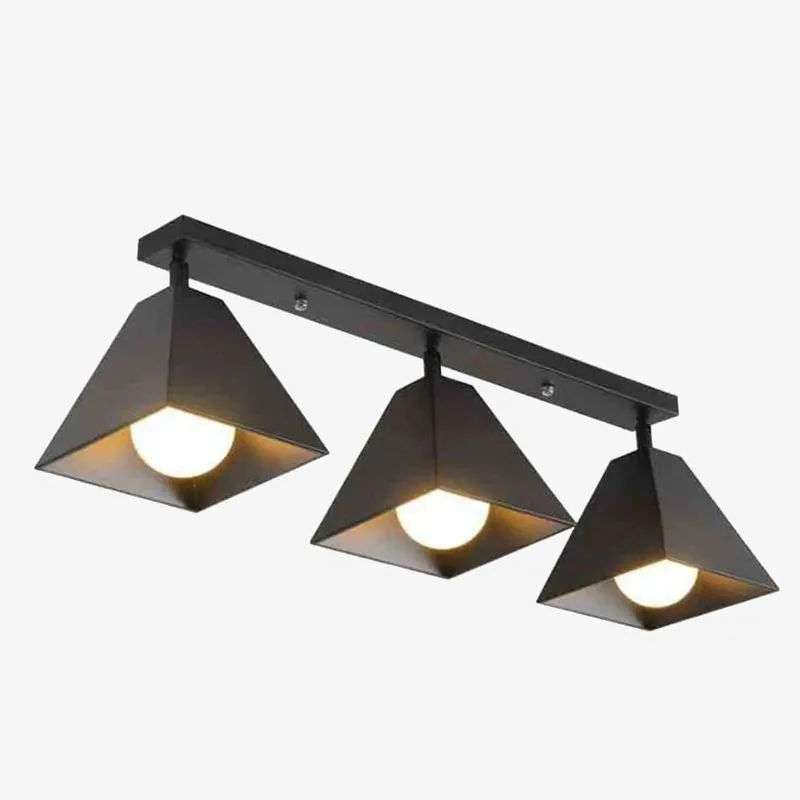 Suspension LED design en métal avec abat-jours industriels multiples