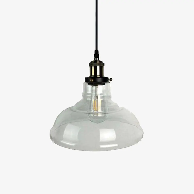 Suspension LED Noir en Verre Loft
