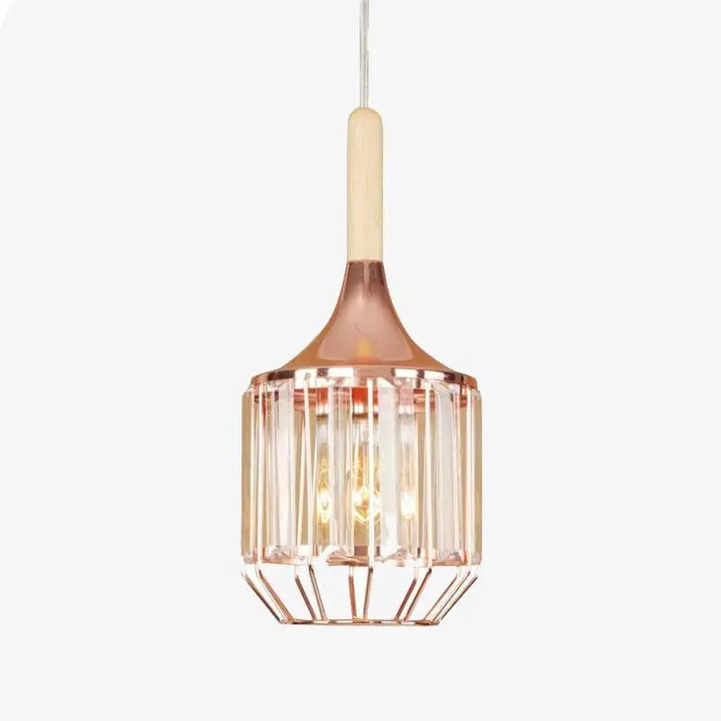 Suspension rétro LED \\"Rose Gold Cystal\\"