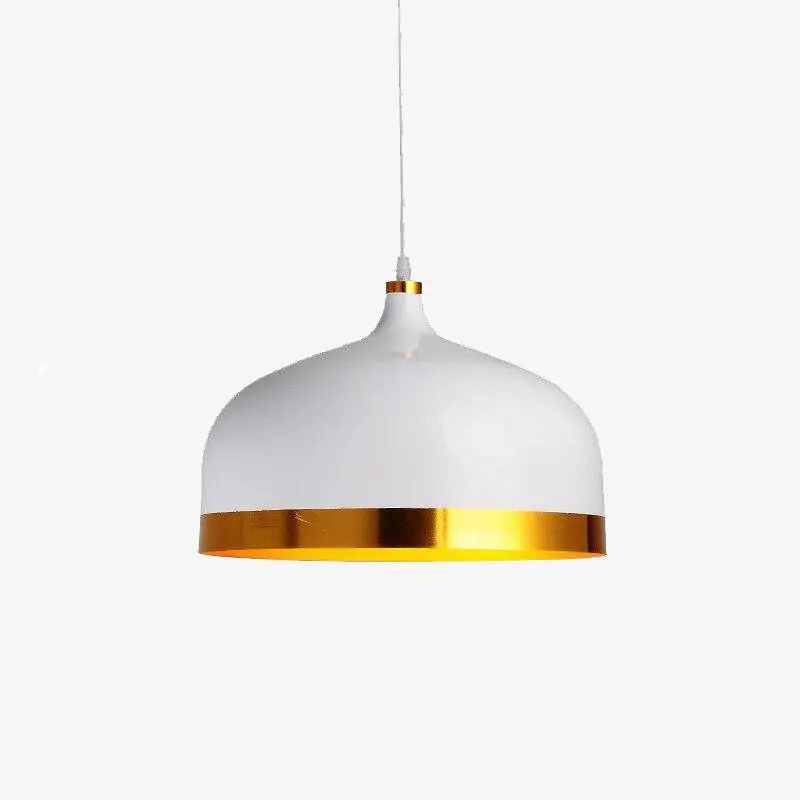 Suspension Loft LED, abat-jour en métal doré