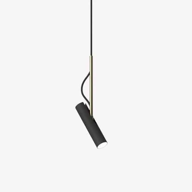 Suspension LED design cylindrique en métal \\"Hang\\"