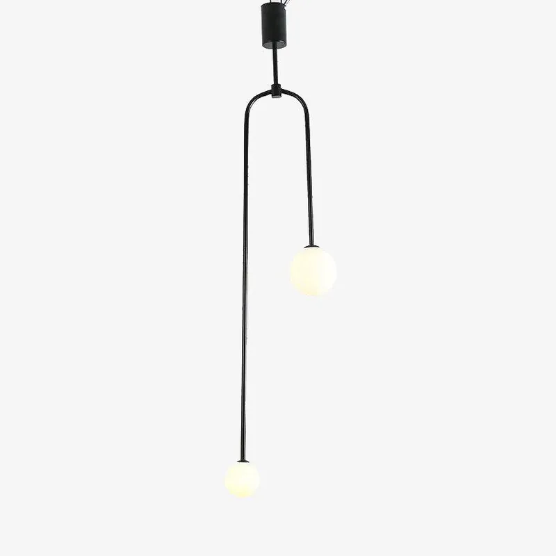 Suspension design LED FlyDual en métal & verre