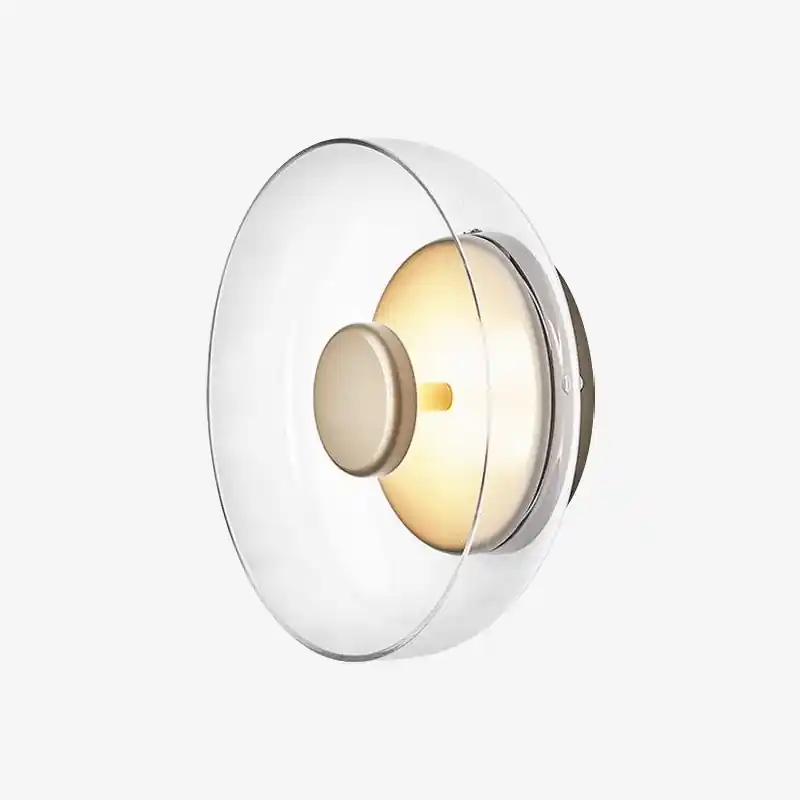 Applique murale LED élégante en verre et métal