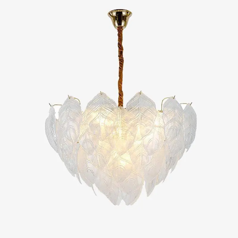 Suspension LED Plume de Verre Modernité