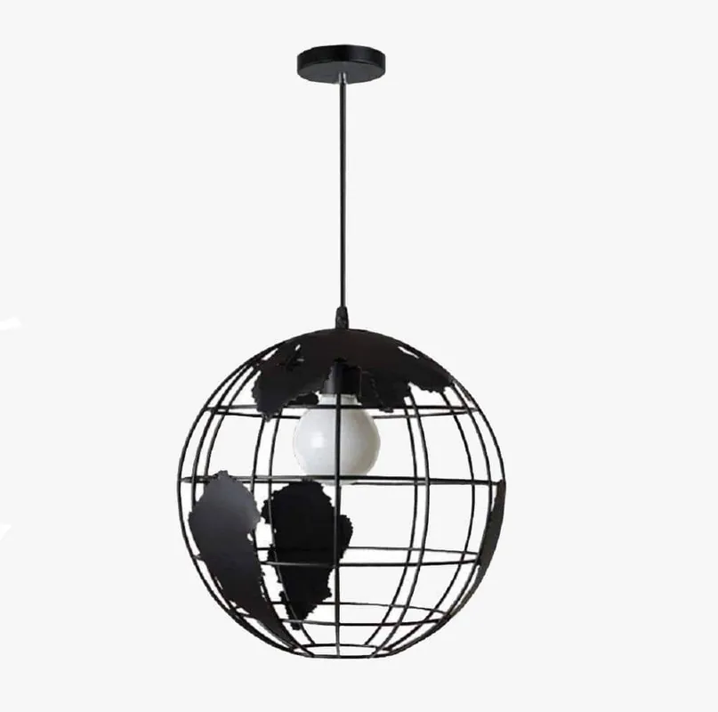 Suspension LED Globe Industriel Terra