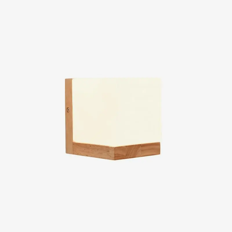 Applique murale LED Cubo en bois