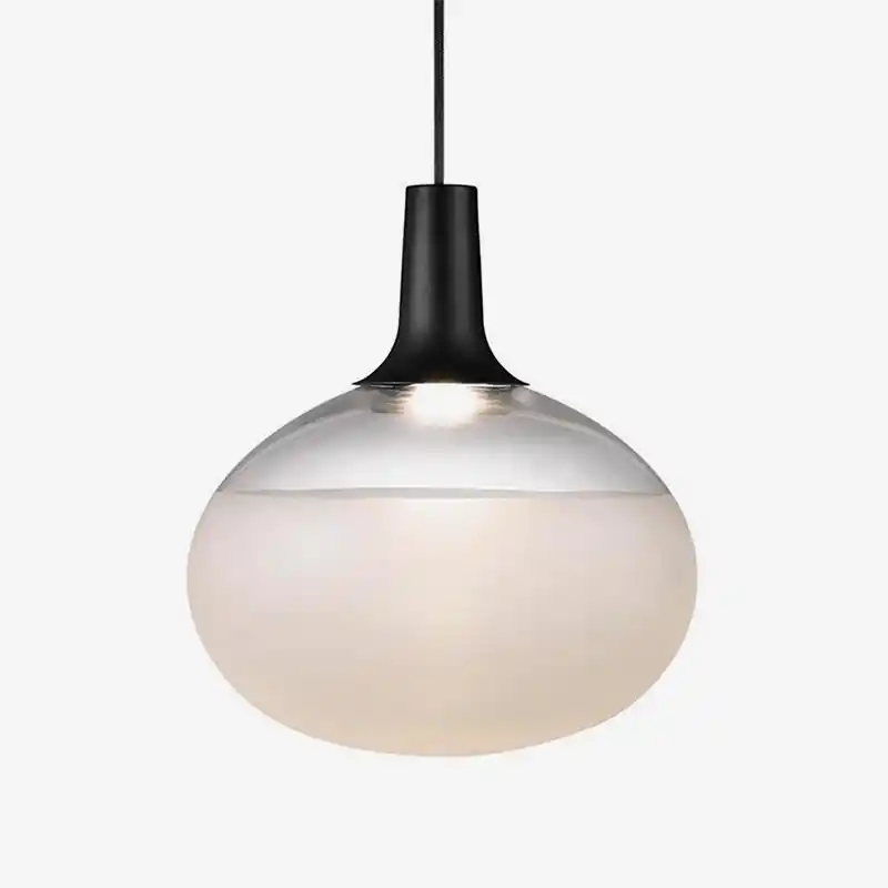 Suspension design LED blanche - Ovale par Designer