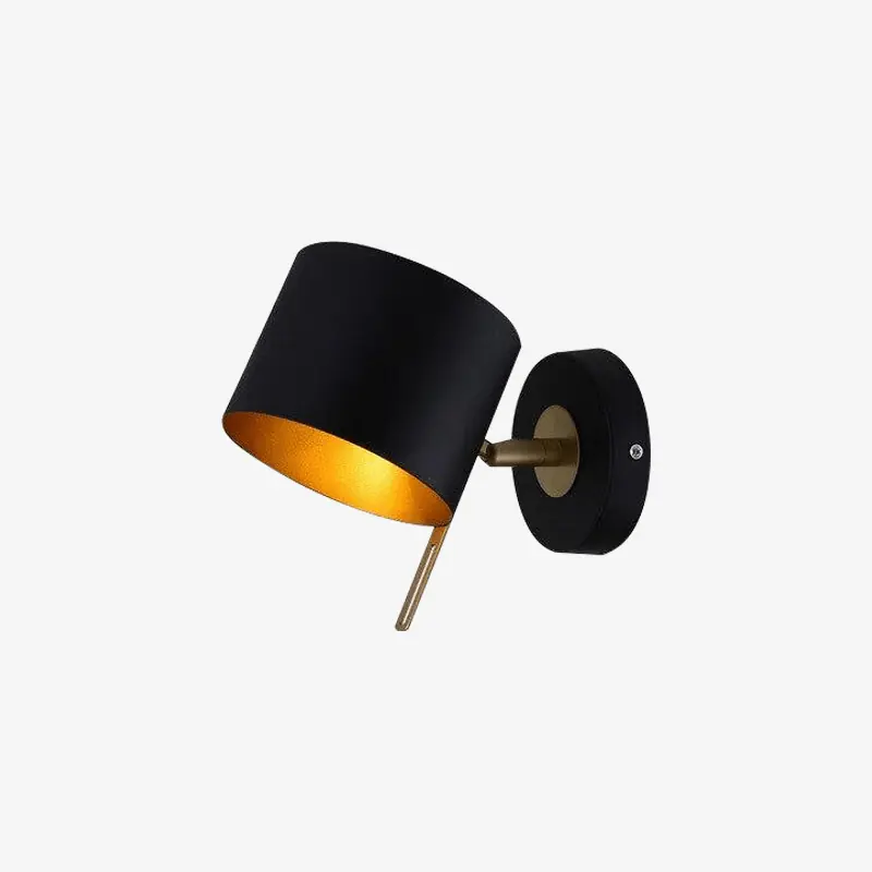 Applique murale LED cylindrique en métal coloré - Style contemporain