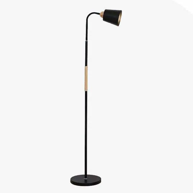 Lampadaire LED Design en Métal et Bois