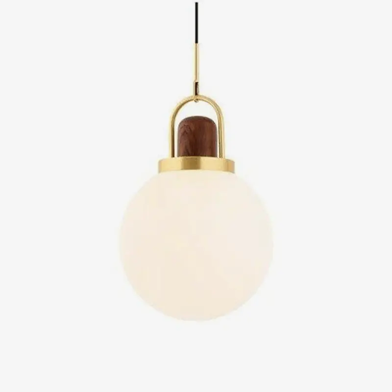 Suspension LED Chic en Verre et Métal Doré