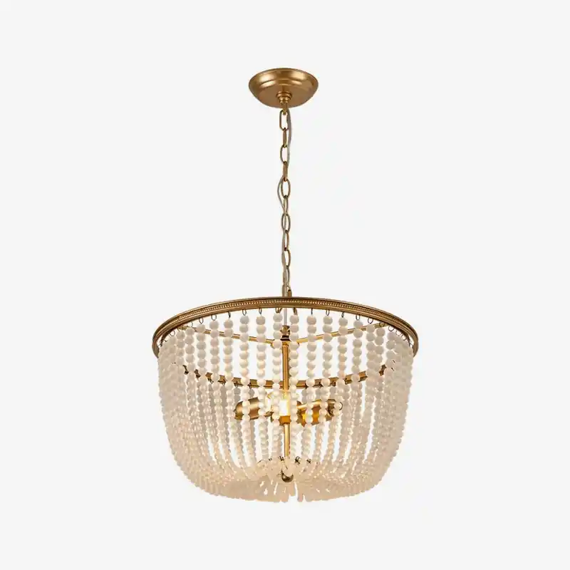 Suspension LED dorée \\"Crystal Luxe\\"
