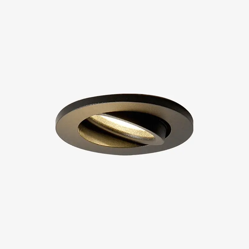 Spot moderne rond en aluminium à LED pivotable