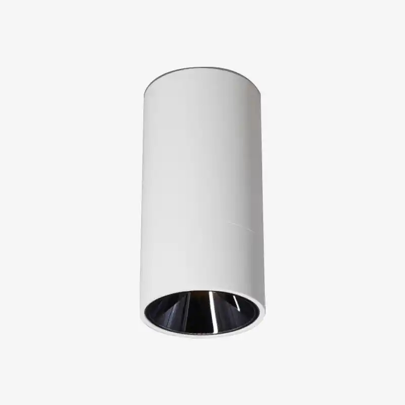 Spot LED Cylindrique Moderne en Noir ou Blanc