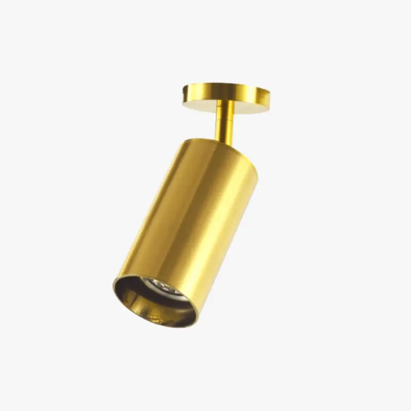 Spot LED doré modern arrondi