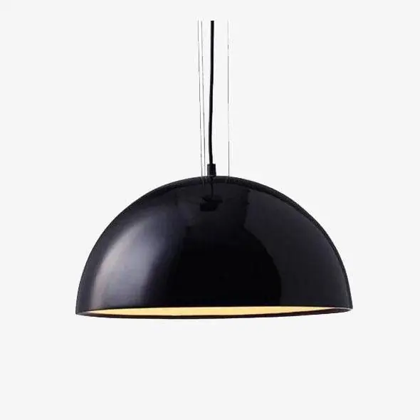 Suspension LED design en métal avec abat-jour arrondi