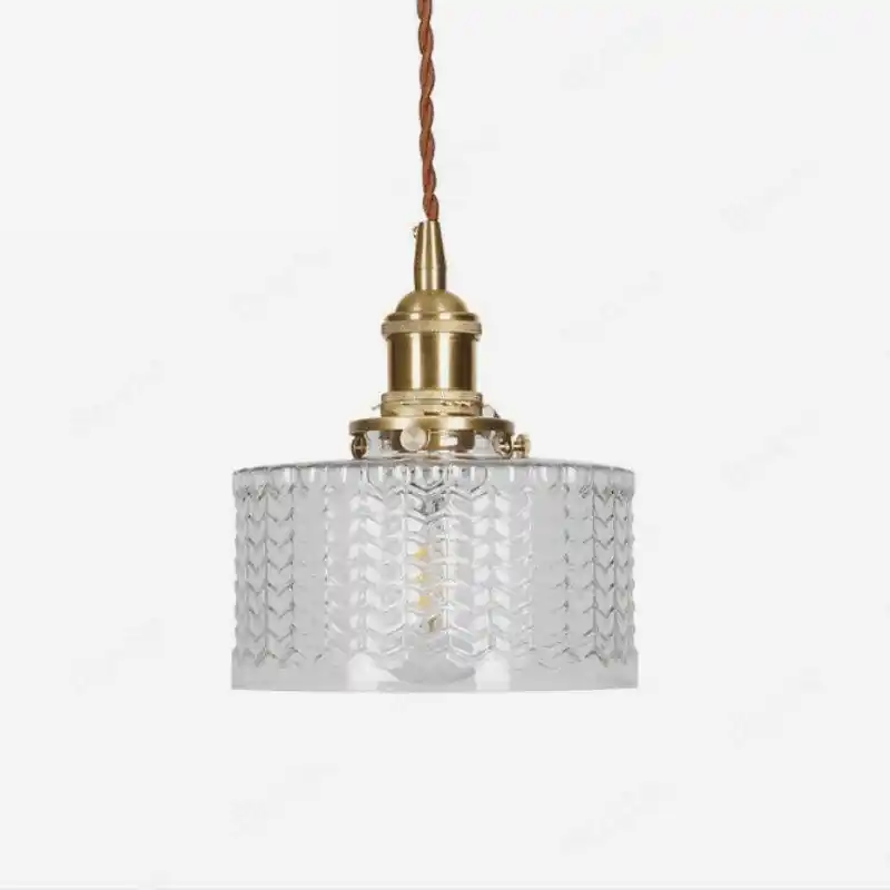 Suspension LED design en métal et verre