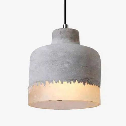 Suspension LED Ciment avec Abat-jour Loft